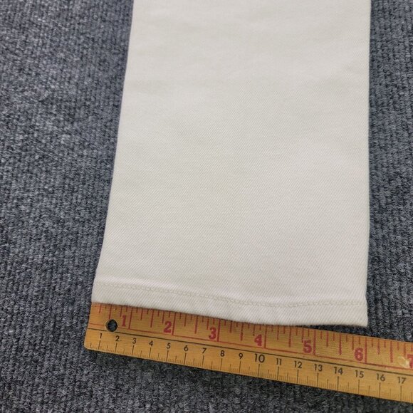 Theory Womens Size 24 Treeca D Crop Slim Cut Ecru Colored Drill Pants New - Picture 16 of 16